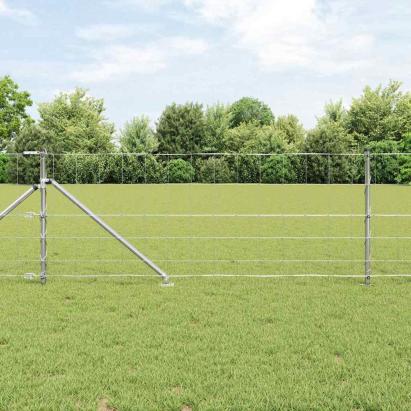 Gard pentru câmp 0.8x50 m din oțel galvanizat GartenMobel Dekor