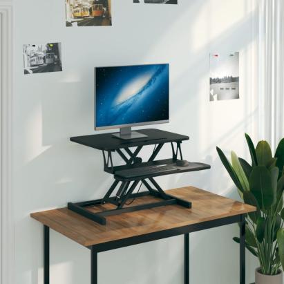 Stație de lucru reglabilă 60x40x(13-41,5)cm oțel lemn prelucrat GartenMobel Dekor