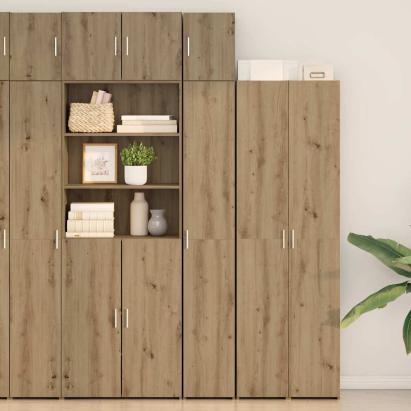 Dulap de Stocare Subțire Stejar 30x42.5x225 cm Lemn prelucrat GartenMobel Dekor