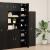 Slim Storage Cabinet Stejar Negru 30x42.5x225 cm Lemn prelucrat GartenMobel Dekor