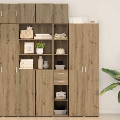 Cabinet de Stocare Subțire Stejar Artisan 30x42.5x225 cm Lemn Prelucrat GartenMobel Dekor