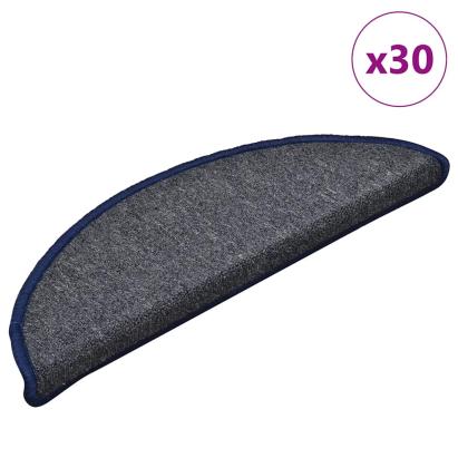 Covorașe scară 30 buc gri închis și albastru 56x17x3 cm GartenMobel Dekor