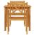 Set de dining pentru grădină , 3 piese, lemn masiv de acacia GartenMobel Dekor