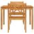 Set de dining pentru grădină din lemn de acacia, 3 piese GartenMobel Dekor