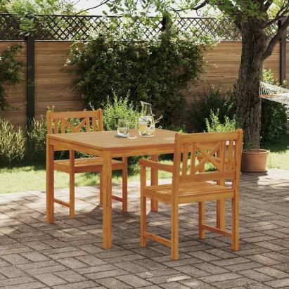 Set de dining pentru grădină din lemn de acacia, 3 piese GartenMobel Dekor