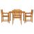 Set de masă pentru grădină , 5 piese, din lemn masiv de acacia GartenMobel Dekor