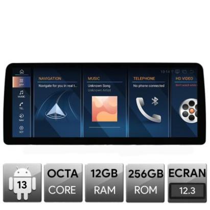 Navigatie dedicata Edotec BMW Seria 1 F20 masini cu EVO Android ecran 12.3" 2K Qled 12+256 Qualcomm 668 4G BT CarStore Technology