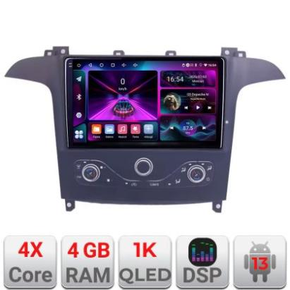 Navigatie Ford S-max 2006-2014 dedicata Android radio gps internet 4+64 InCell Display 1K KIT-smax-navi+EDT-E209-RK CarStore Technology