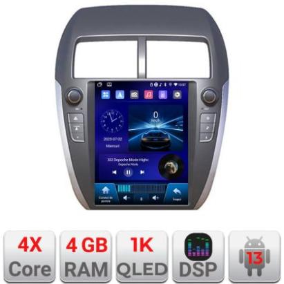 Navigație dedicată Tip Tesla Mitsubishi ASX Radio gps internet 4 Core carplay android auto 4+64 Incell Display GB Kit-tesla-026+EDT-E220-RK CarStore Technology