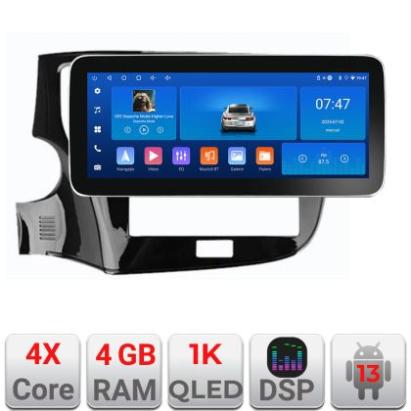 Navigatie Mitsubishi Outlander 2014- K-1230 Edotec 4+64 12.3 inch Incell 1K android Wifi 5Ghz gps internet CarStore Technology