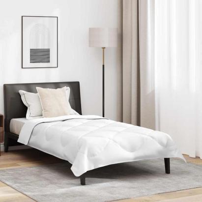 Duvet pentru toate sezoanele Alb 140 x 200 cm Microfibră GartenMobel Dekor