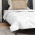 Duvet 2 în 1 cu pernă 2 pcs Alb 140 x 220 cm Microfibră GartenMobel Dekor