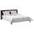 Duvet de iarnă cu pernă 3 pcs Alb 240 x 220 cm Microfibră GartenMobel Dekor