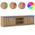 Cabinet TV cu lumini cu bandă LED cu depozitare cu ușă Maro 182 x 34 x 50 cm GartenMobel Dekor