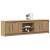 Cabinet TV cu lumini cu bandă LED cu depozitare cu ușă Maro 182 x 34 x 50 cm GartenMobel Dekor