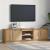 Cabinet TV cu lumini cu bandă LED cu depozitare cu ușă Maro 182 x 34 x 50 cm GartenMobel Dekor