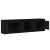 Cabinet TV cu lumini cu bandă LED cu depozitare cu ușă Negru 182 x 34 x 50 cm GartenMobel Dekor