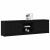 Cabinet TV cu lumini cu bandă LED cu depozitare cu ușă Negru 182 x 34 x 50 cm GartenMobel Dekor