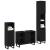Set Mobilier Baie  3 piese Stejar Negru Lemn Prelucrat GartenMobel Dekor