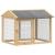 Căsuță pentru pui Maro 225 x 60 x 89 cm Lemn masiv de pin GartenMobel Dekor