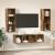 Set dulap TV 3 pcs Lemn vechi 37 x 37 x 142.5 cm Lemn compozit GartenMobel Dekor