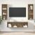 Set dulap TV cu raft 3 pcs stejar artizanal 37 x 37 x 142.5 cm GartenMobel Dekor