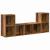 Set dulap TV 3 pcs Maro 107 x 35 x 37 cm Lemn compozit GartenMobel Dekor