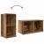 Set dulap TV 3 pcs Maro 107 x 35 x 37 cm Lemn compozit GartenMobel Dekor