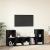 Set dulap TV 3 pcs Negru 107 x 35 x 37 cm Lemn compozit GartenMobel Dekor