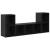 Set dulap TV 3 pcs Negru 107 x 35 x 37 cm Lemn compozit GartenMobel Dekor