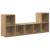 Set dulap TV 3 pcs Maro 107 x 35 x 37 cm Lemn compozit GartenMobel Dekor