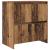Bufet cu raft cu ușă 2 pcs Lemn vechi 70 x 41 x 75 cm Lemn compozit GartenMobel Dekor