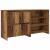 Bufet cu raft cu ușă 2 pcs Lemn vechi 70 x 41 x 75 cm Lemn compozit GartenMobel Dekor