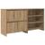 Bufet 2 pcs stejar artizanal 70 x 41 x 75 cm Lemn compozit GartenMobel Dekor