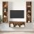 Set dulap TV 3 pcs Lemn vechi 37 x 37 x 142.5 cm Lemn compozit GartenMobel Dekor