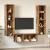 Set dulap TV 3 pcs Lemn vechi 37 x 37 x 142.5 cm Lemn compozit GartenMobel Dekor