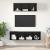 Set dulap TV cu raft Pe perete 2 pcs Stejar negru 37 x 37 x 142.5 cm GartenMobel Dekor