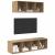 Set dulap TV cu raft 2 pcs stejar artizanal 37 x 37 x 142.5 cm GartenMobel Dekor