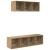 Set dulap TV cu raft 2 pcs stejar artizanal 37 x 37 x 142.5 cm GartenMobel Dekor