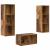 Set dulap TV cu raft Lemn vechi 37 x 37 x 107 cm Lemn compozit GartenMobel Dekor