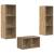 Set dulap TV stejar artizanal 37 x 37 x 107 cm Lemn compozit GartenMobel Dekor