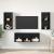 Set dulap TV 3 pcs Stejar negru 37 x 37 x 107 cm Lemn compozit GartenMobel Dekor