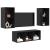 Set dulap TV 3 pcs Stejar negru 37 x 37 x 107 cm Lemn compozit GartenMobel Dekor