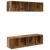 Set dulap TV cu raft cu depozitare 3 pcs Lemn vechi Lemn compozit GartenMobel Dekor