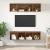 Set dulap TV cu raft cu depozitare 3 pcs Lemn vechi Lemn compozit GartenMobel Dekor