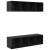 Set dulap TV cu raft cu depozitare 3 pcs Stejar negru Lemn compozit GartenMobel Dekor