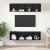 Set dulap TV cu raft cu depozitare 3 pcs Stejar negru Lemn compozit GartenMobel Dekor