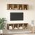 Set dulap TV cu raft cu depozitare 3 pcs stejar artizanal Lemn compozit GartenMobel Dekor