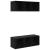 Șifonieri pentru TV montate pe perete 2 pcs Stejar negru GartenMobel Dekor