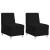 Scaun canapea gri deschis 55 cm fabric 2 pcs Negru GartenMobel Dekor